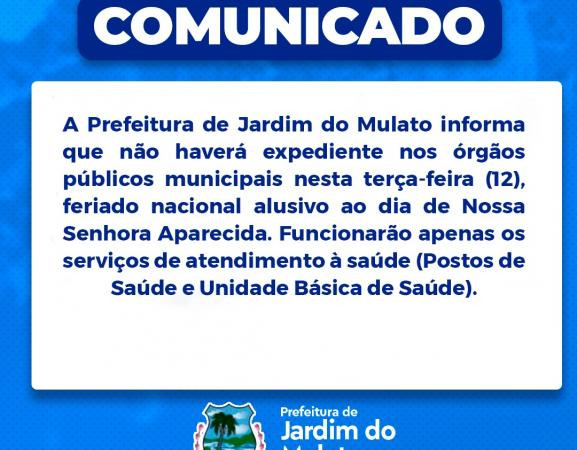 Prefeitura decreta ponto facultativo no dia de Nossa Senhora Aparecida