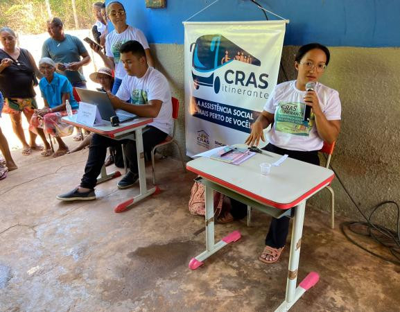 CRAS Itinerante oferta serviços na comunidade Boa Vista